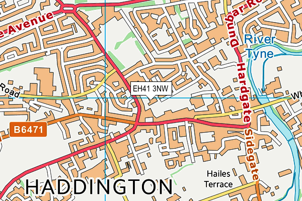 EH41 3NW map - OS VectorMap District (Ordnance Survey) EH41 3NW map - OS VectorMap District (Ordnance Survey)