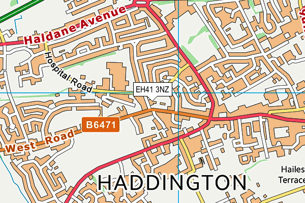 EH41 3NZ map - OS VectorMap District (Ordnance Survey) EH41 3NZ map - OS VectorMap District (Ordnance Survey)