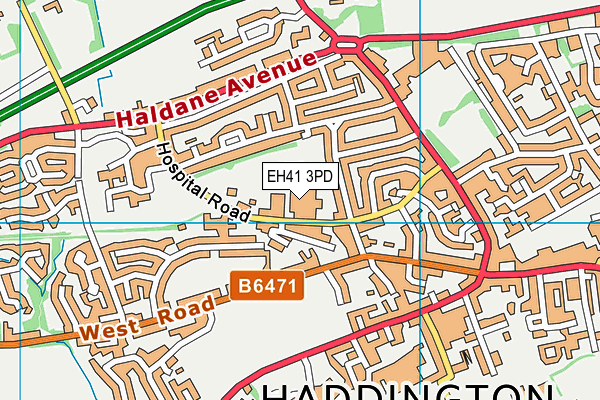 EH41 3PD map - OS VectorMap District (Ordnance Survey) EH41 3PD map - OS VectorMap District (Ordnance Survey)