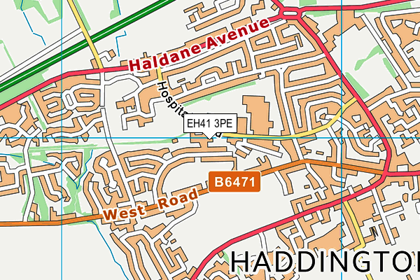 EH41 3PE map - OS VectorMap District (Ordnance Survey) EH41 3PE map - OS VectorMap District (Ordnance Survey)