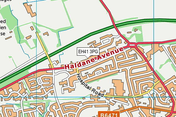 EH41 3PG map - OS VectorMap District (Ordnance Survey) EH41 3PG map - OS VectorMap District (Ordnance Survey)