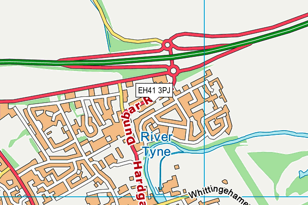EH41 3PJ map - OS VectorMap District (Ordnance Survey) EH41 3PJ map - OS VectorMap District (Ordnance Survey)