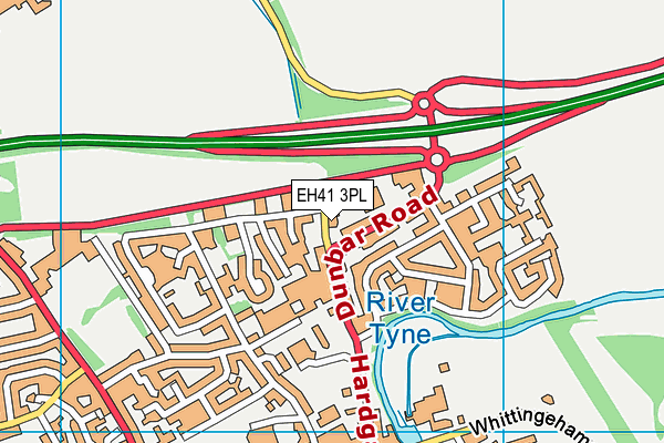EH41 3PL map - OS VectorMap District (Ordnance Survey) EH41 3PL map - OS VectorMap District (Ordnance Survey)