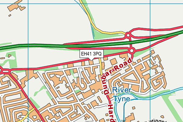 EH41 3PQ map - OS VectorMap District (Ordnance Survey) EH41 3PQ map - OS VectorMap District (Ordnance Survey)