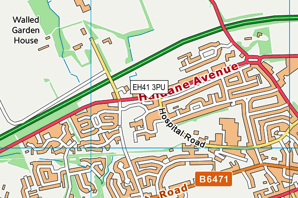 EH41 3PU map - OS VectorMap District (Ordnance Survey) EH41 3PU map - OS VectorMap District (Ordnance Survey)