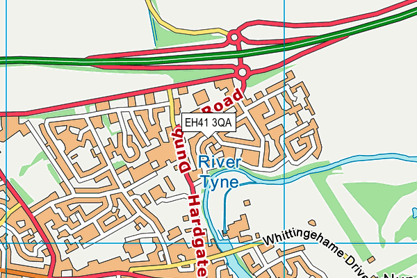 EH41 3QA map - OS VectorMap District (Ordnance Survey) EH41 3QA map - OS VectorMap District (Ordnance Survey)