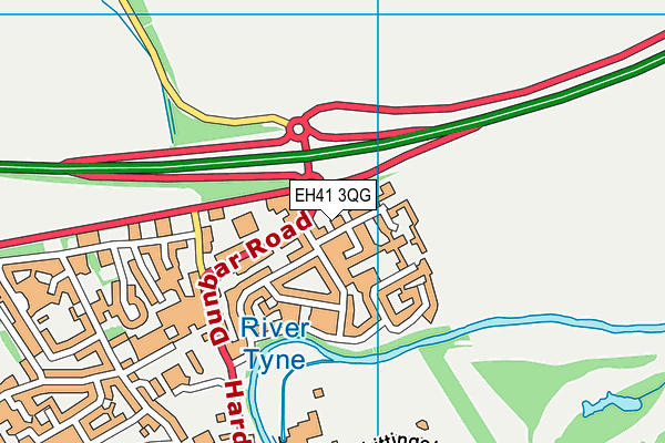 EH41 3QG map - OS VectorMap District (Ordnance Survey) EH41 3QG map - OS VectorMap District (Ordnance Survey)