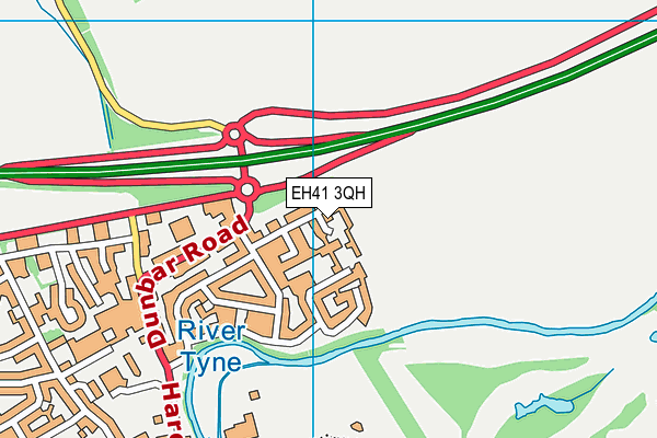 EH41 3QH map - OS VectorMap District (Ordnance Survey) EH41 3QH map - OS VectorMap District (Ordnance Survey)