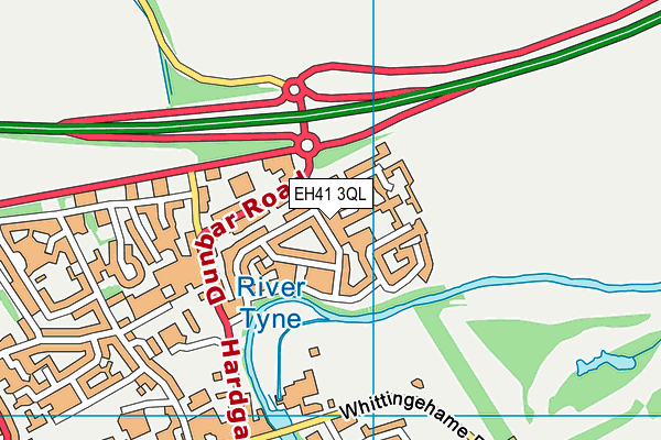 EH41 3QL map - OS VectorMap District (Ordnance Survey) EH41 3QL map - OS VectorMap District (Ordnance Survey)