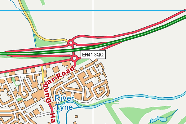 EH41 3QQ map - OS VectorMap District (Ordnance Survey)