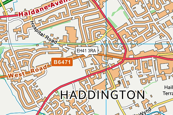 EH41 3RA map - OS VectorMap District (Ordnance Survey) EH41 3RA map - OS VectorMap District (Ordnance Survey)