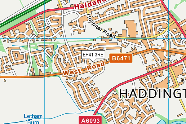 EH41 3RE map - OS VectorMap District (Ordnance Survey) EH41 3RE map - OS VectorMap District (Ordnance Survey)