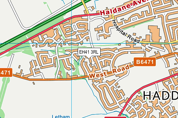 EH41 3RL map - OS VectorMap District (Ordnance Survey) EH41 3RL map - OS VectorMap District (Ordnance Survey)
