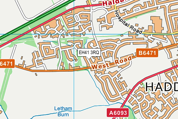 EH41 3RQ map - OS VectorMap District (Ordnance Survey) EH41 3RQ map - OS VectorMap District (Ordnance Survey)