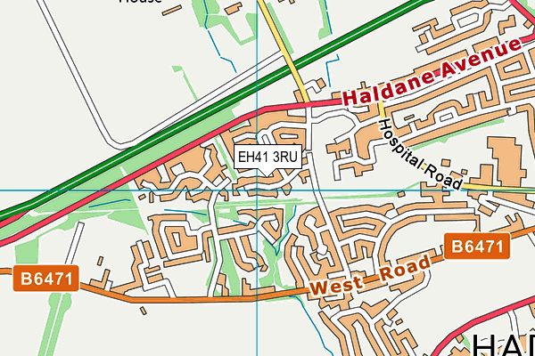 EH41 3RU map - OS VectorMap District (Ordnance Survey) EH41 3RU map - OS VectorMap District (Ordnance Survey)