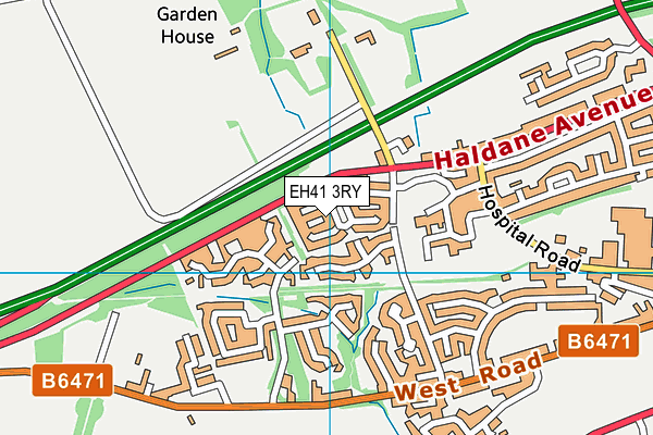 EH41 3RY map - OS VectorMap District (Ordnance Survey) EH41 3RY map - OS VectorMap District (Ordnance Survey)