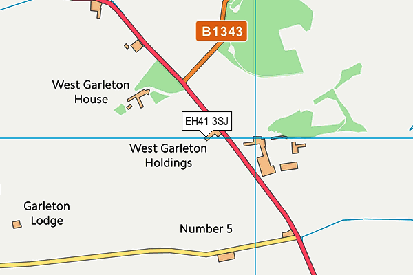 EH41 3SJ map - OS VectorMap District (Ordnance Survey) EH41 3SJ map - OS VectorMap District (Ordnance Survey)