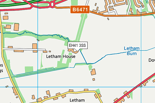 EH41 3SS map - OS VectorMap District (Ordnance Survey) EH41 3SS map - OS VectorMap District (Ordnance Survey)