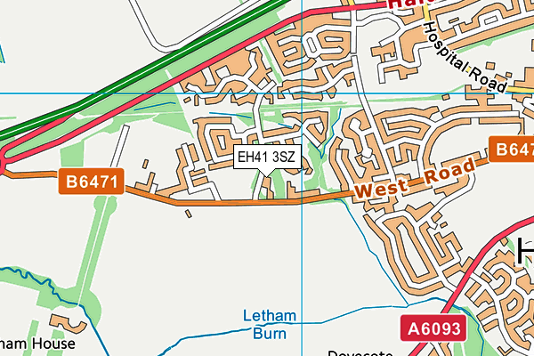 EH41 3SZ map - OS VectorMap District (Ordnance Survey) EH41 3SZ map - OS VectorMap District (Ordnance Survey)