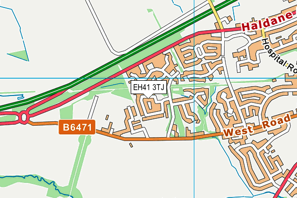EH41 3TJ map - OS VectorMap District (Ordnance Survey) EH41 3TJ map - OS VectorMap District (Ordnance Survey)