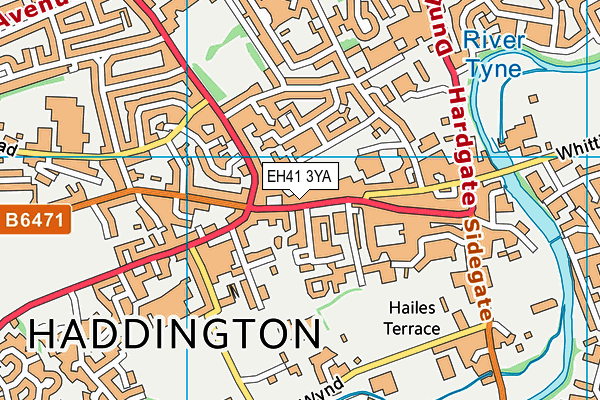 EH41 3YA map - OS VectorMap District (Ordnance Survey) EH41 3YA map - OS VectorMap District (Ordnance Survey)