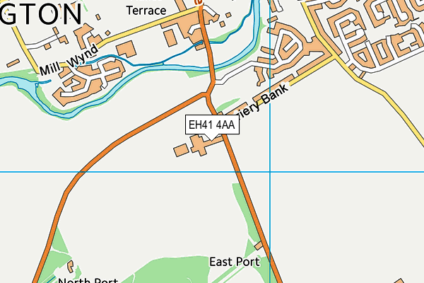 EH41 4AA map - OS VectorMap District (Ordnance Survey) EH41 4AA map - OS VectorMap District (Ordnance Survey)