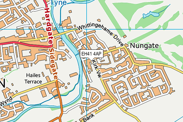 EH41 4AP map - OS VectorMap District (Ordnance Survey)