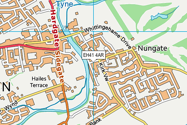 EH41 4AR map - OS VectorMap District (Ordnance Survey) EH41 4AR map - OS VectorMap District (Ordnance Survey)