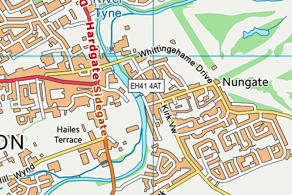 EH41 4AT map - OS VectorMap District (Ordnance Survey) EH41 4AT map - OS VectorMap District (Ordnance Survey)