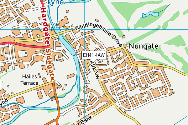 EH41 4AW map - OS VectorMap District (Ordnance Survey) EH41 4AW map - OS VectorMap District (Ordnance Survey)