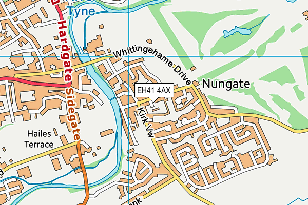 EH41 4AX map - OS VectorMap District (Ordnance Survey) EH41 4AX map - OS VectorMap District (Ordnance Survey)