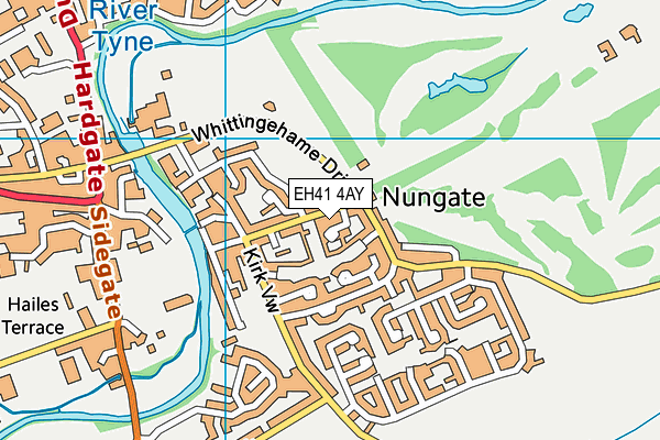 EH41 4AY map - OS VectorMap District (Ordnance Survey)