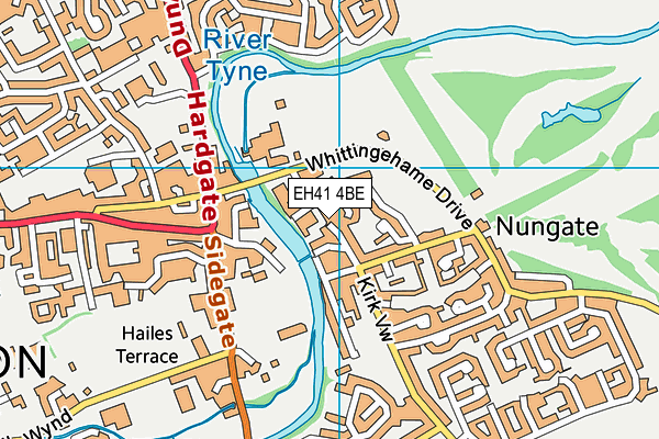 EH41 4BE map - OS VectorMap District (Ordnance Survey) EH41 4BE map - OS VectorMap District (Ordnance Survey)