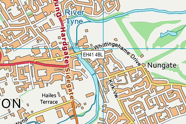 EH41 4BL map - OS VectorMap District (Ordnance Survey) EH41 4BL map - OS VectorMap District (Ordnance Survey)
