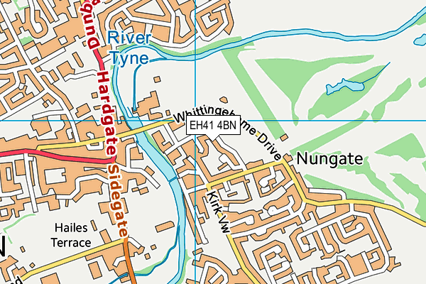 EH41 4BN map - OS VectorMap District (Ordnance Survey) EH41 4BN map - OS VectorMap District (Ordnance Survey)