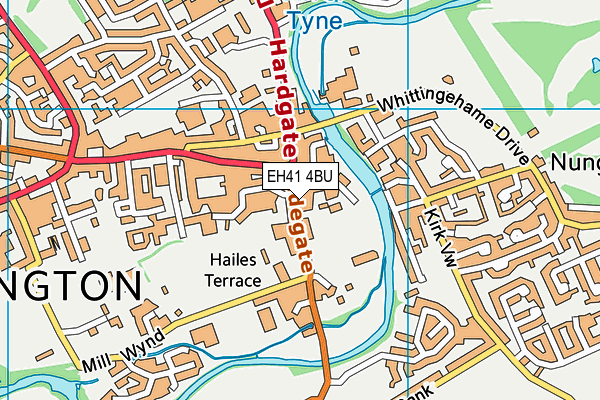 EH41 4BU map - OS VectorMap District (Ordnance Survey) EH41 4BU map - OS VectorMap District (Ordnance Survey)