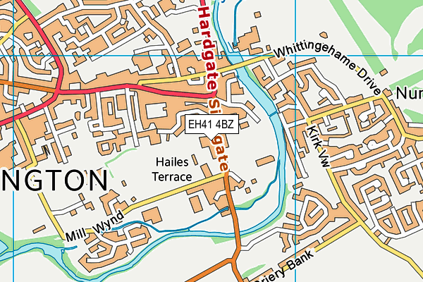 EH41 4BZ map - OS VectorMap District (Ordnance Survey) EH41 4BZ map - OS VectorMap District (Ordnance Survey)