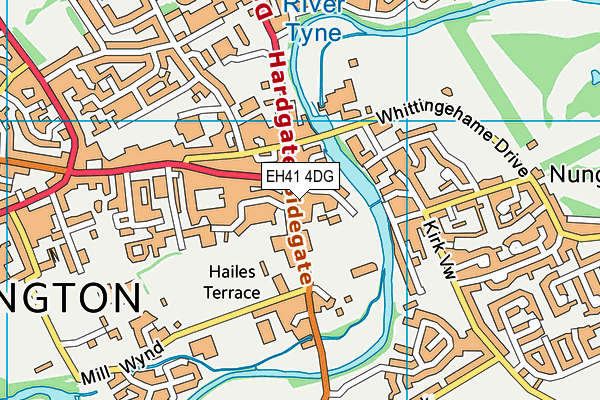 EH41 4DG map - OS VectorMap District (Ordnance Survey) EH41 4DG map - OS VectorMap District (Ordnance Survey)