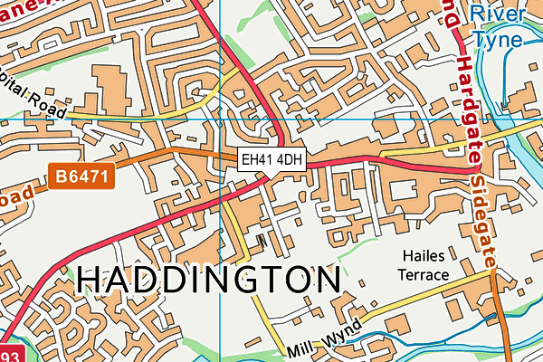 EH41 4DH map - OS VectorMap District (Ordnance Survey) EH41 4DH map - OS VectorMap District (Ordnance Survey)