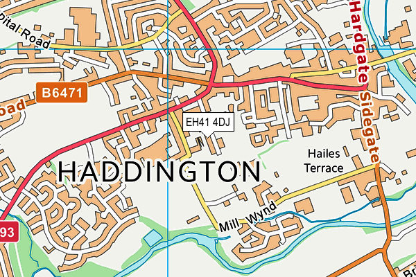 EH41 4DJ map - OS VectorMap District (Ordnance Survey) EH41 4DJ map - OS VectorMap District (Ordnance Survey)
