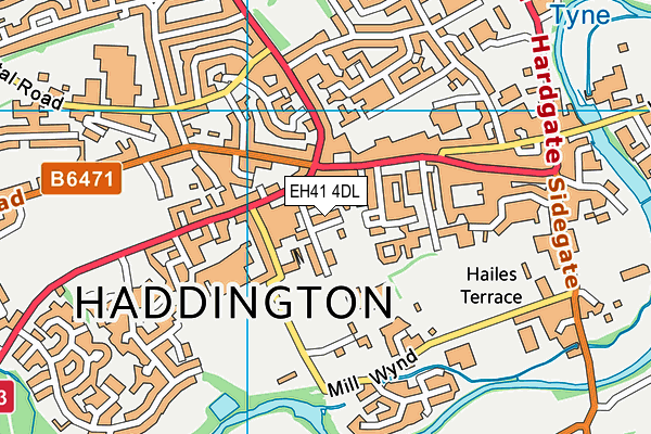 EH41 4DL map - OS VectorMap District (Ordnance Survey) EH41 4DL map - OS VectorMap District (Ordnance Survey)