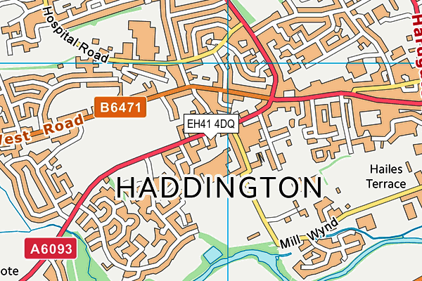 EH41 4DQ map - OS VectorMap District (Ordnance Survey) EH41 4DQ map - OS VectorMap District (Ordnance Survey)
