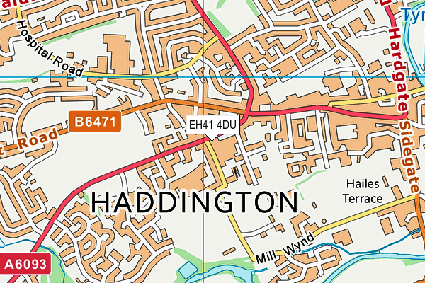 EH41 4DU map - OS VectorMap District (Ordnance Survey) EH41 4DU map - OS VectorMap District (Ordnance Survey)