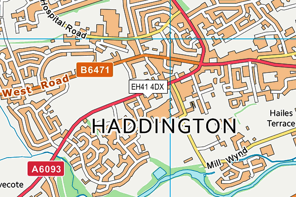 EH41 4DX map - OS VectorMap District (Ordnance Survey) EH41 4DX map - OS VectorMap District (Ordnance Survey)