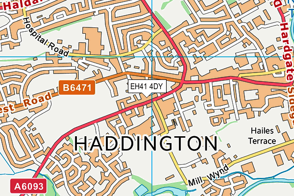 EH41 4DY map - OS VectorMap District (Ordnance Survey) EH41 4DY map - OS VectorMap District (Ordnance Survey)