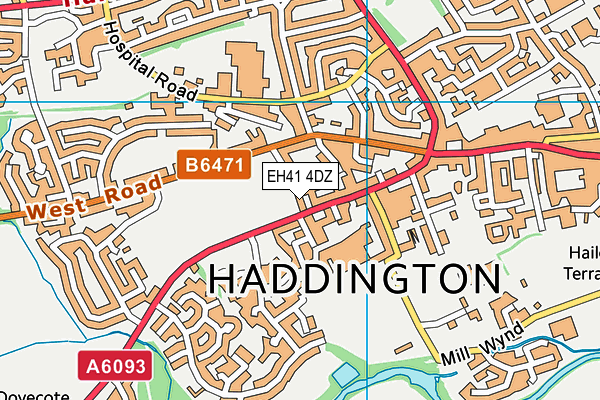 EH41 4DZ map - OS VectorMap District (Ordnance Survey) EH41 4DZ map - OS VectorMap District (Ordnance Survey)