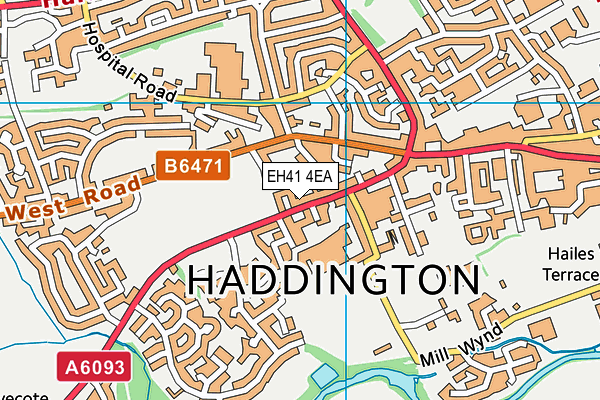 EH41 4EA map - OS VectorMap District (Ordnance Survey) EH41 4EA map - OS VectorMap District (Ordnance Survey)