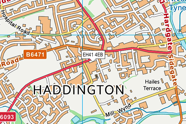 EH41 4EB map - OS VectorMap District (Ordnance Survey) EH41 4EB map - OS VectorMap District (Ordnance Survey)