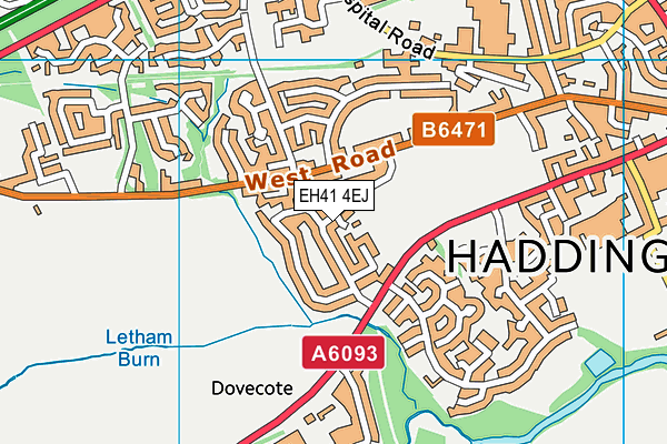 EH41 4EJ map - OS VectorMap District (Ordnance Survey) EH41 4EJ map - OS VectorMap District (Ordnance Survey)