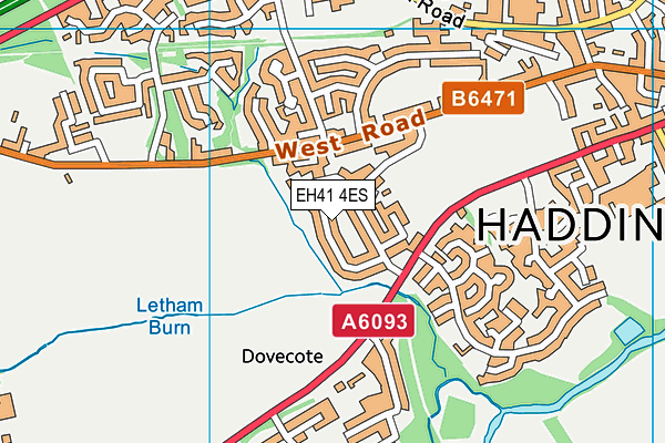 EH41 4ES map - OS VectorMap District (Ordnance Survey) EH41 4ES map - OS VectorMap District (Ordnance Survey)